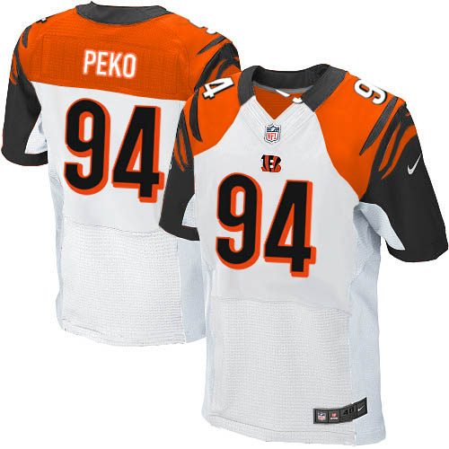 Men's Elite Domata Peko Nike Jersey White Road - #94 NFL Cincinnati Bengals